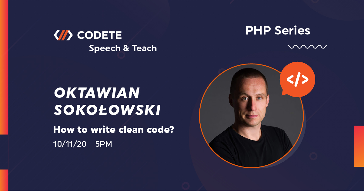 codete-speech-teach-php-series-how-to-write-clean-code