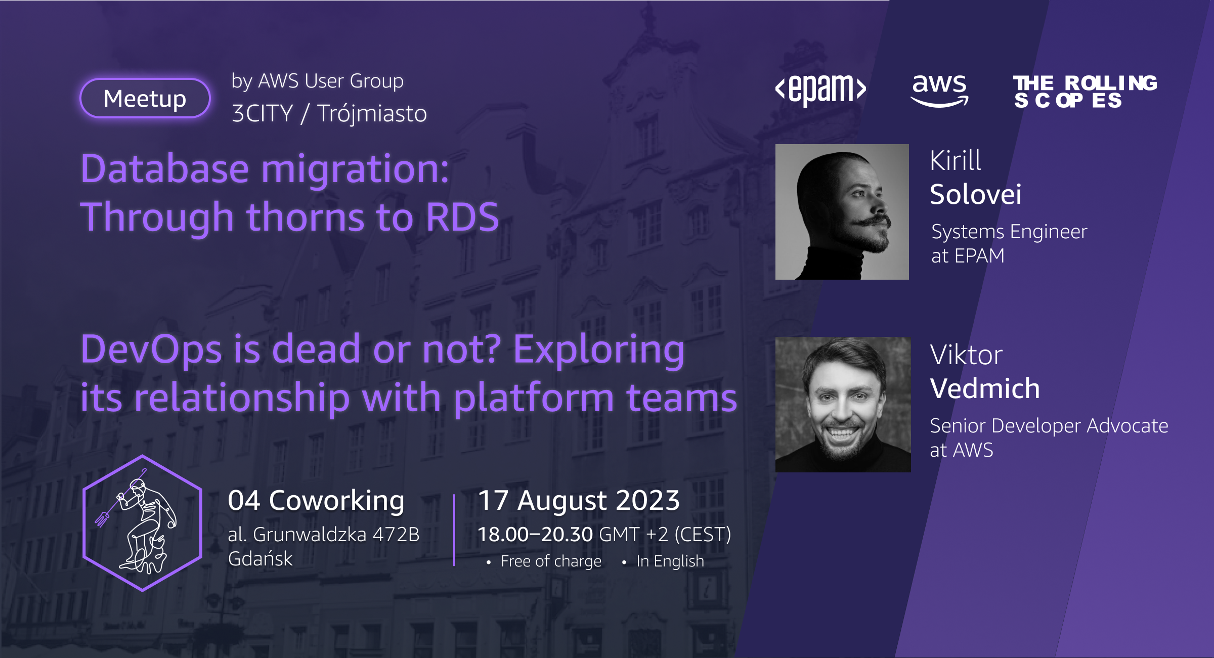 aws-user-group-3city-meetup-2-migration-from-on-prem-to-aws-rds-future-of-platform-engineering